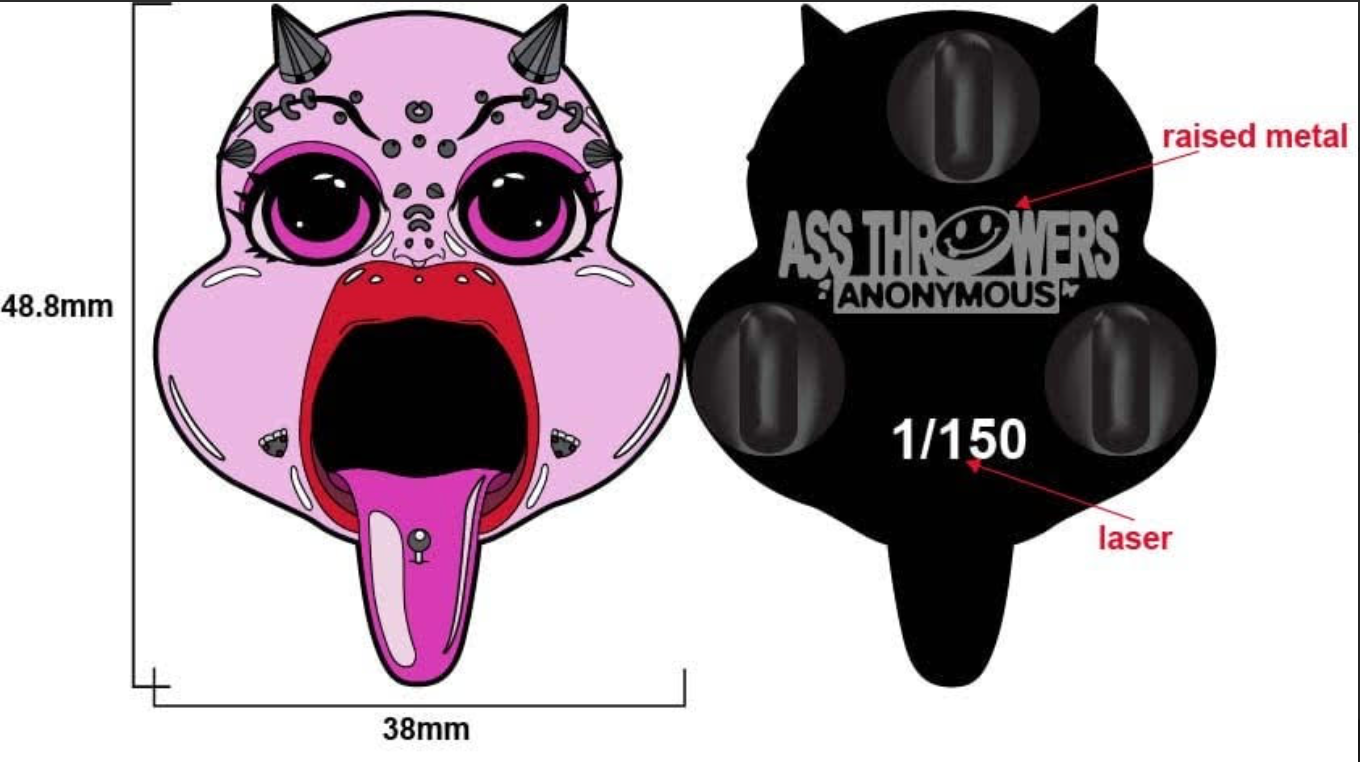 ASSTHROWERS ANONYMOUS Pin